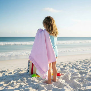 Seersucker beach towel for kids