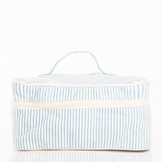 Stripes Train Case Pouch