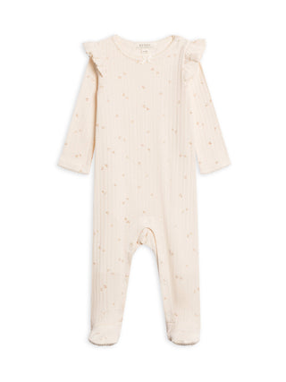 Organic Pointelle Footed Romper