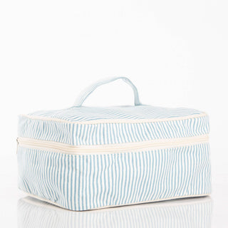 Stripes Train Case Pouch