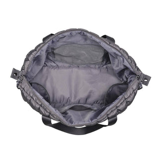 Globetrotter Quilted Nylon Puffer Travel Weekender