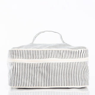 Stripes Train Case Pouch
