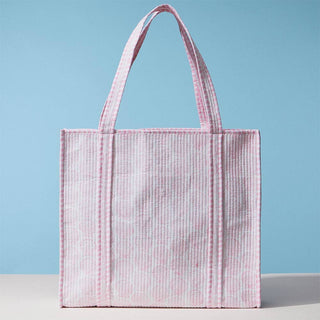 Handmade Seashell Pattern Quilted Tote Bag
