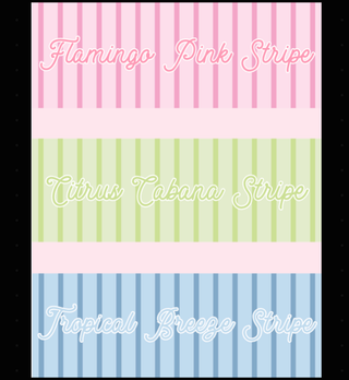 Nylon Striped Makeup Bag Collection