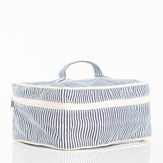 Stripes Train Case Pouch