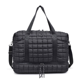Globetrotter Quilted Nylon Puffer Travel Weekender