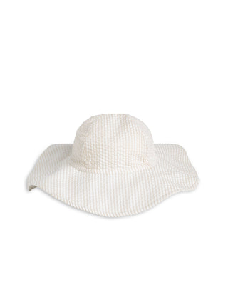 Organic Seersucker Sun Hat