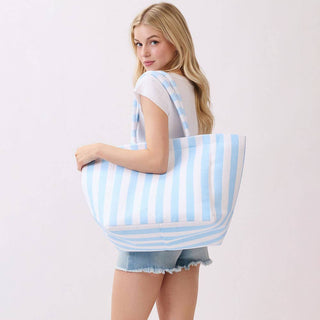 Striped Terry Tote Bag