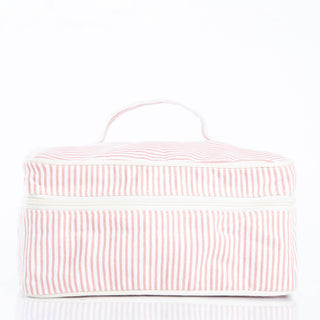 Stripes Train Case Pouch