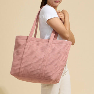 Grid Pattern Everyday Tote Bag