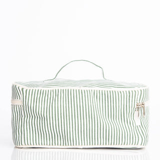 Stripes Train Case Pouch