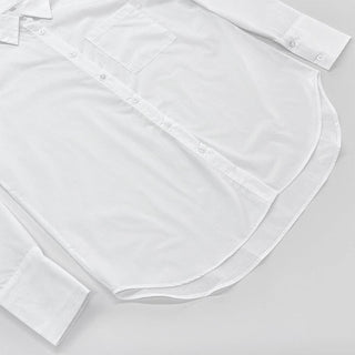 Oversized White Button Down Shirt