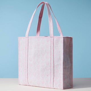 Handmade Seashell Pattern Quilted Tote Bag