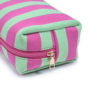 Essential Stripe Cosmetic & Travel Organizer Pouch