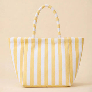 Striped Terry Tote Bag