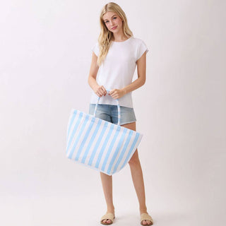 Striped Terry Tote Bag