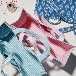 Handmade Seashell Pattern Quilted Tote Bag